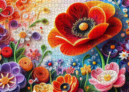 Whimsical Floral Dreamscape Jigsaw Puzzle