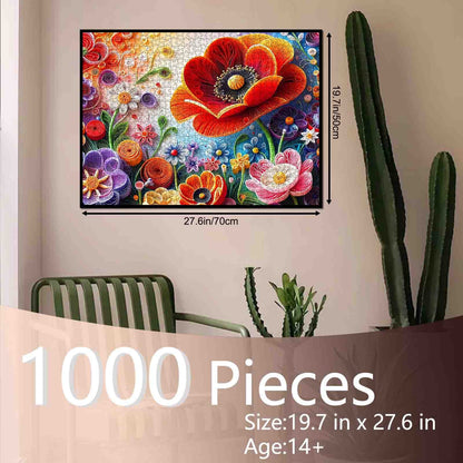 Whimsical Floral Dreamscape Jigsaw Puzzle
