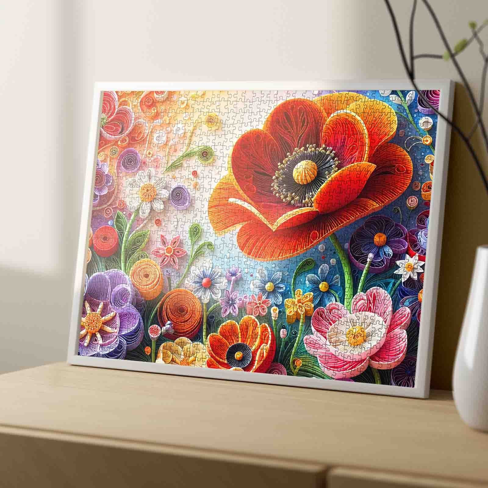 Whimsical Floral Dreamscape Jigsaw Puzzle