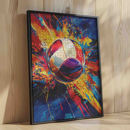 Vibrant Splash Soccer Jigsaw Puzzle