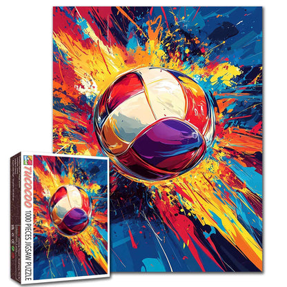 Vibrant Splash Soccer Jigsaw Puzzle