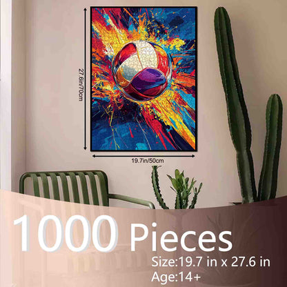 Vibrant Splash Soccer Jigsaw Puzzle