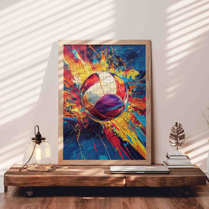 Vibrant Splash Soccer Jigsaw Puzzle