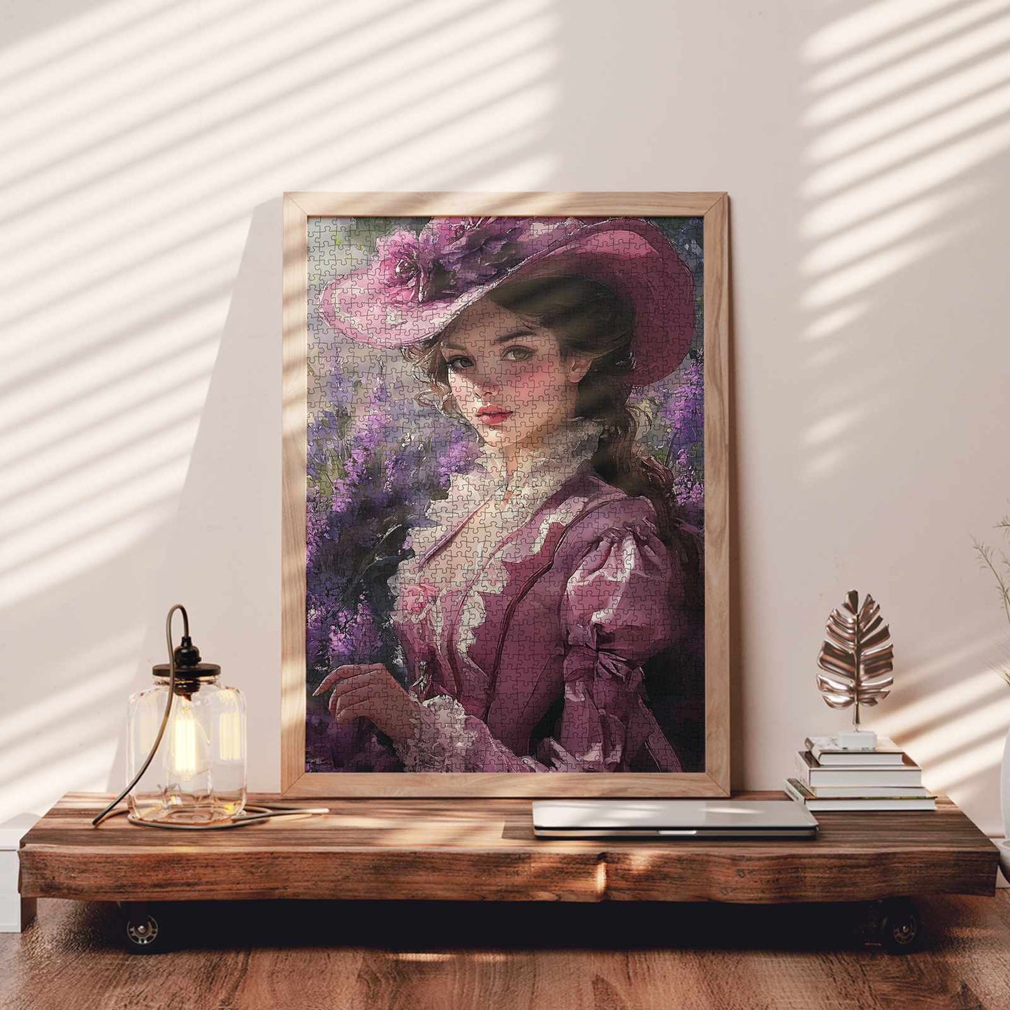 Victorian Lady in Lavender Jigsaw Puzzle