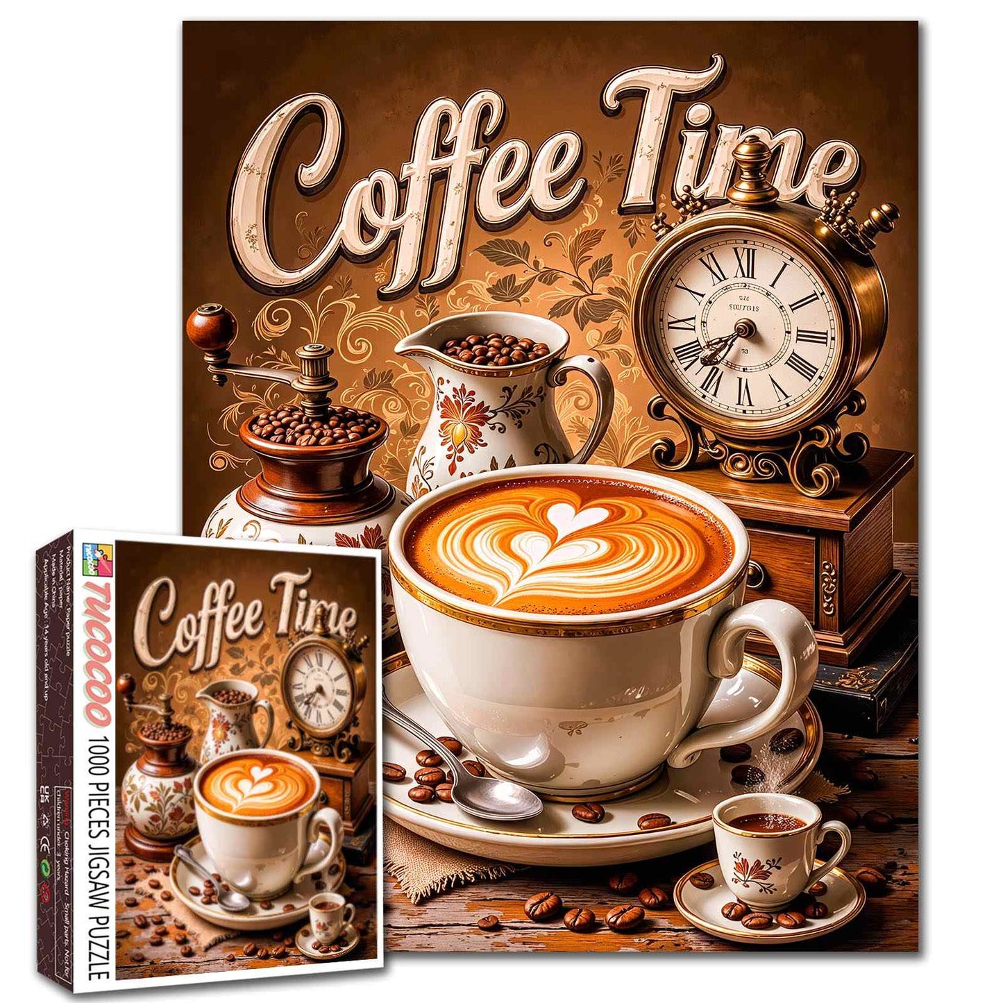 Vintage Coffee Time Jigsaw Puzzle