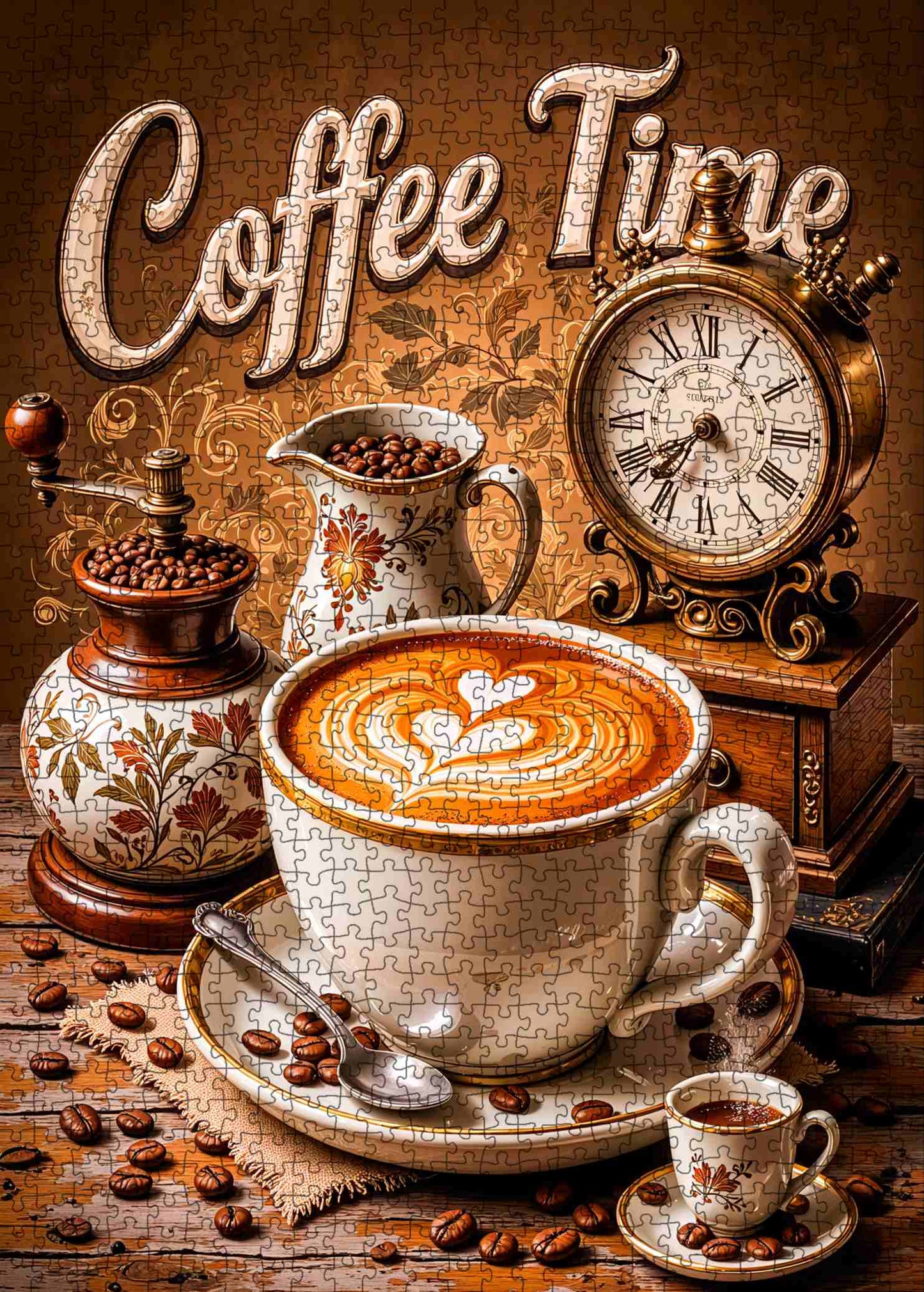 Vintage Coffee Time Jigsaw Puzzle