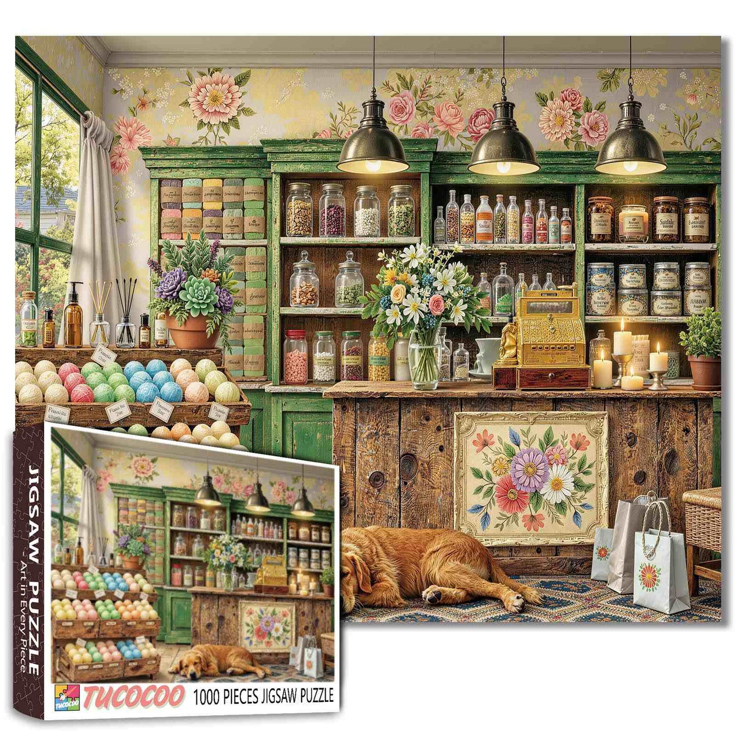 Vintage Soap Shop Jigsaw Puzzle