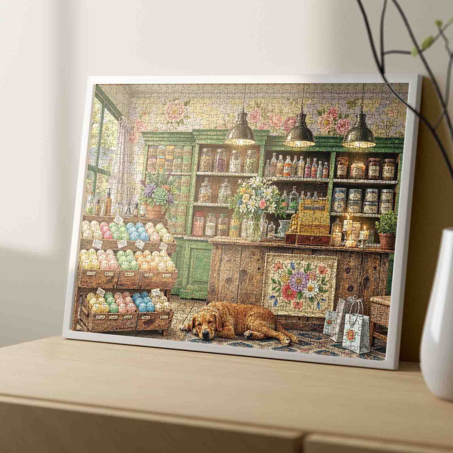 Vintage Soap Shop Jigsaw Puzzle