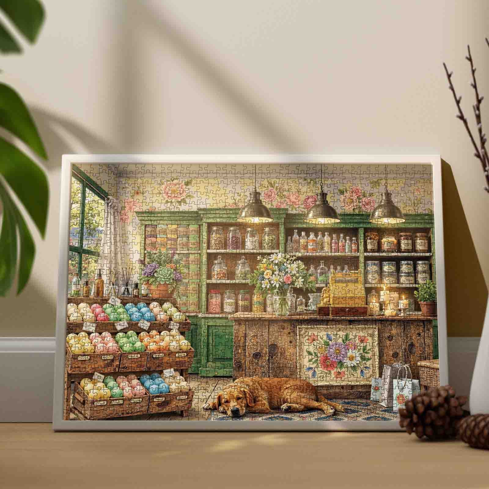 Vintage Soap Shop Jigsaw Puzzle