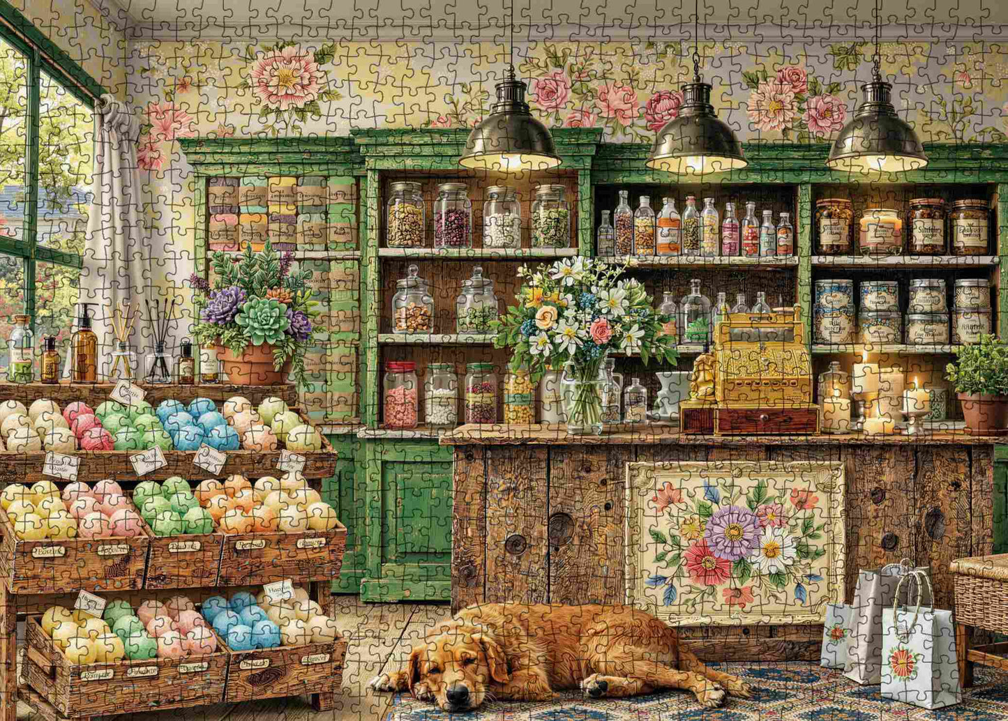 Vintage Soap Shop Jigsaw Puzzle