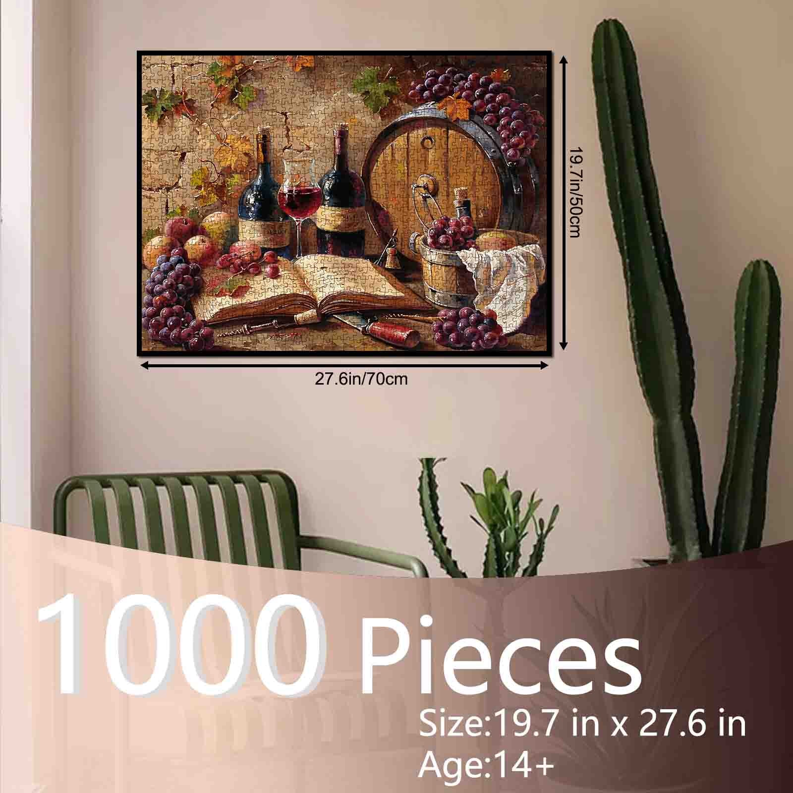 Vintage Wine Cellar Still Life Jigsaw Puzzle
