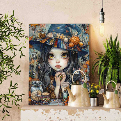 Vintage Abstract Witch Oil Acrylic Paint by Numbers