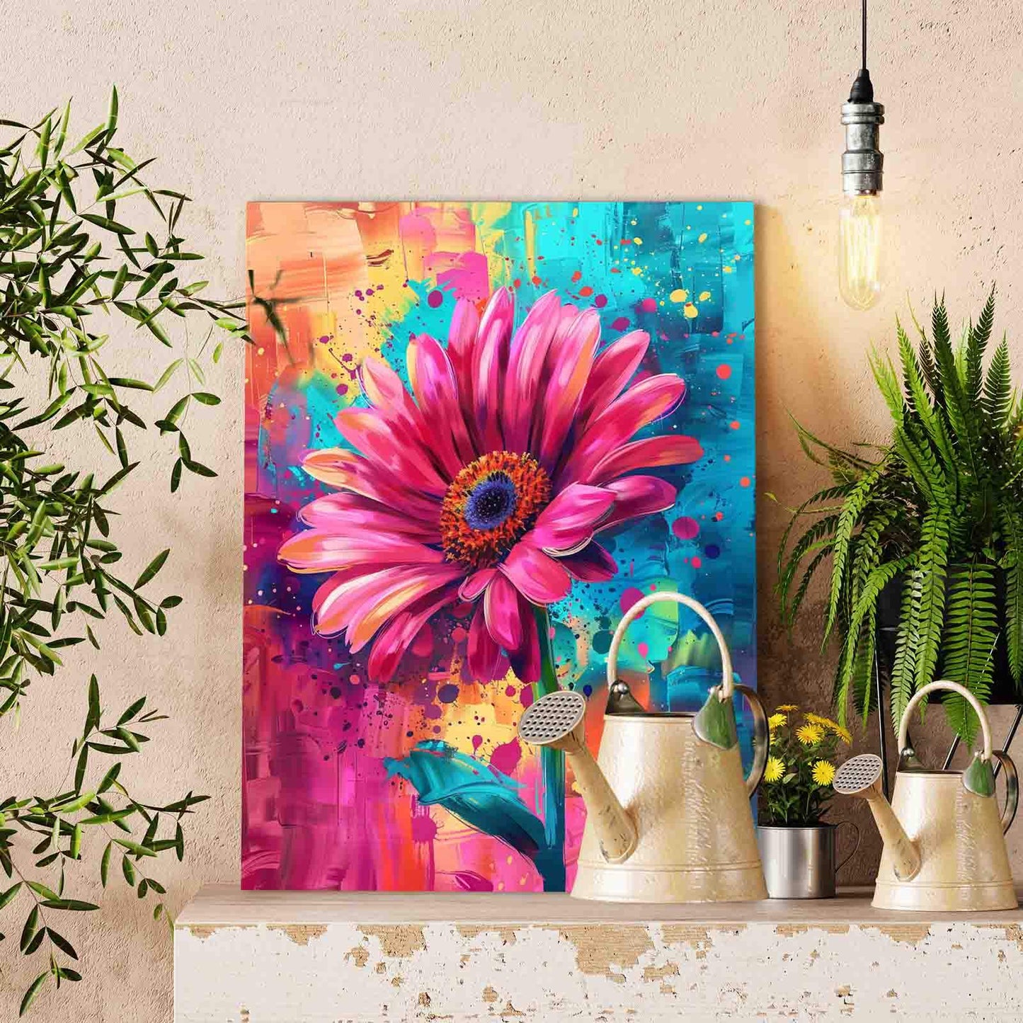Vivid Daisy Bloom Paint by Numbers