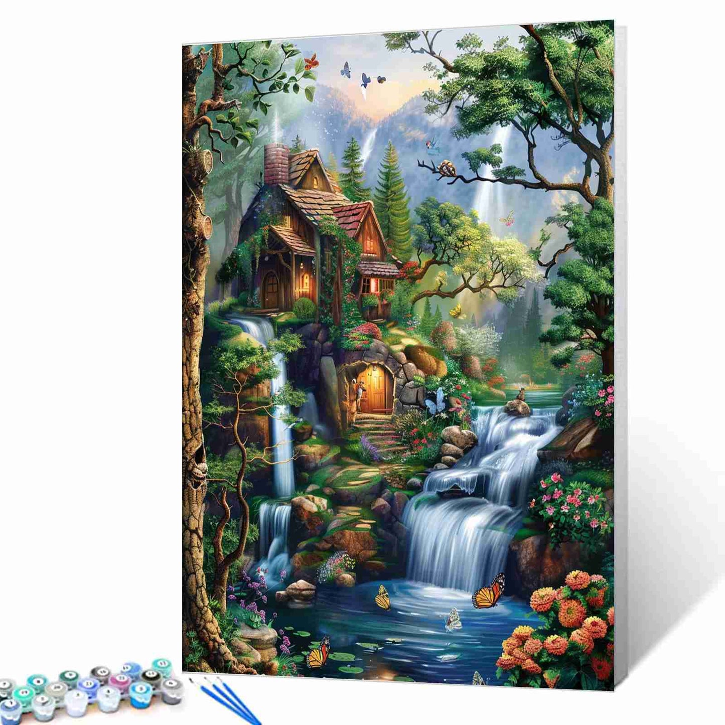 Enchanted Forest Cottage Paint by Numbers