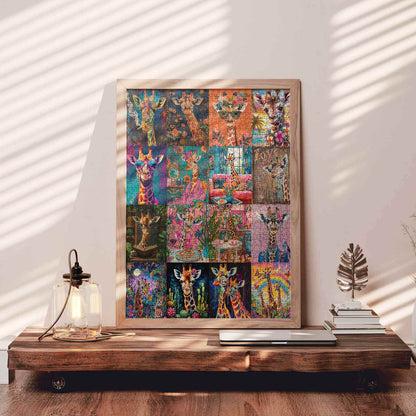 Whimsical Giraffe Life Jigsaw Puzzle