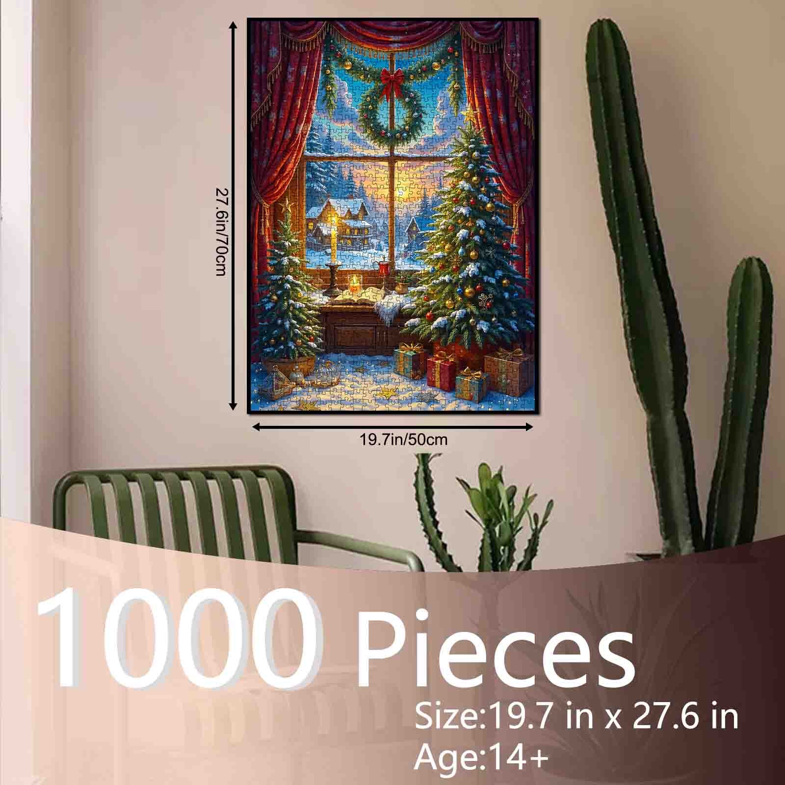 Winter Window Glow Jigsaw Puzzle