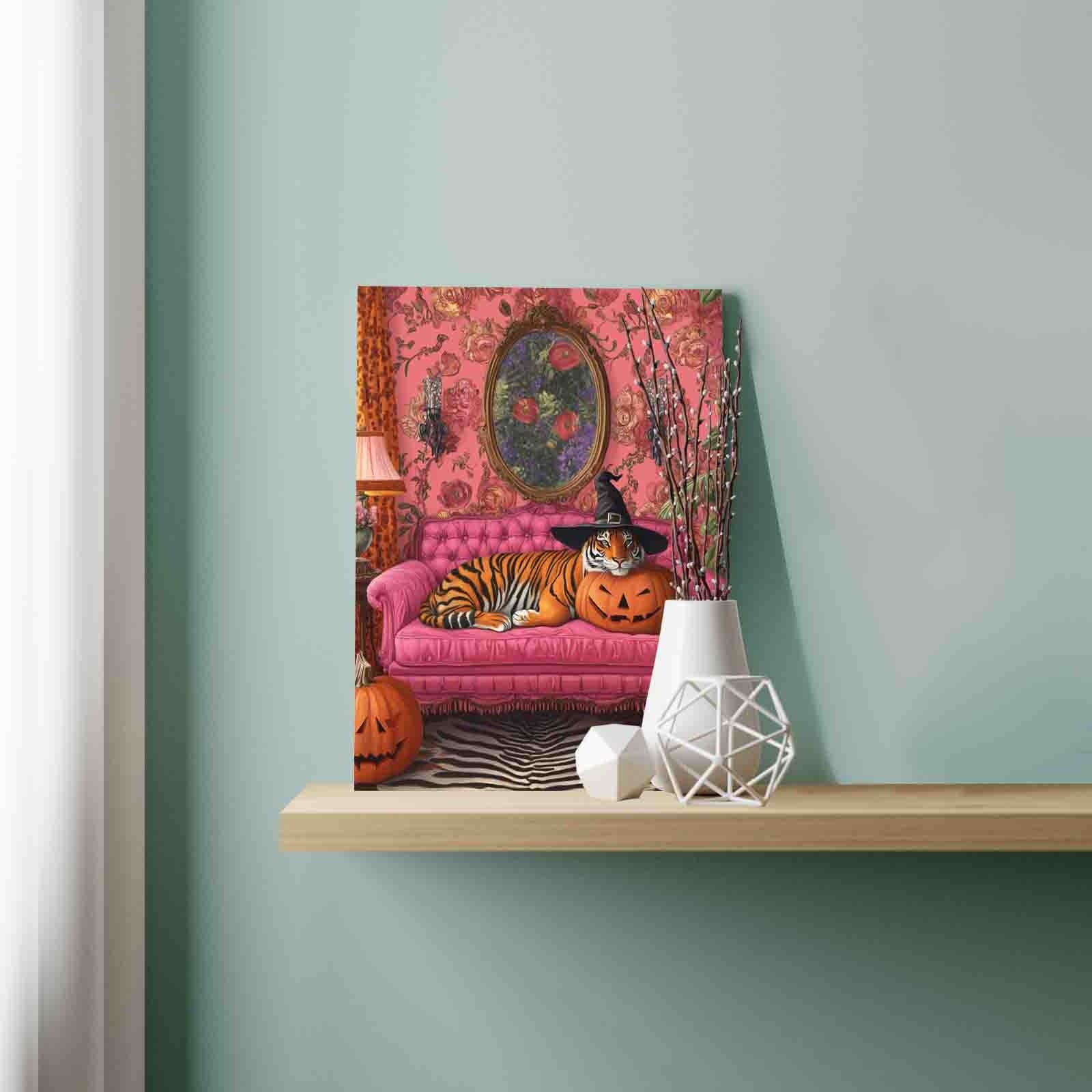 Halloween Tiger Lounge Paint by Numbers