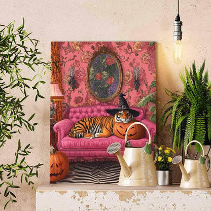 Halloween Tiger Lounge Paint by Numbers