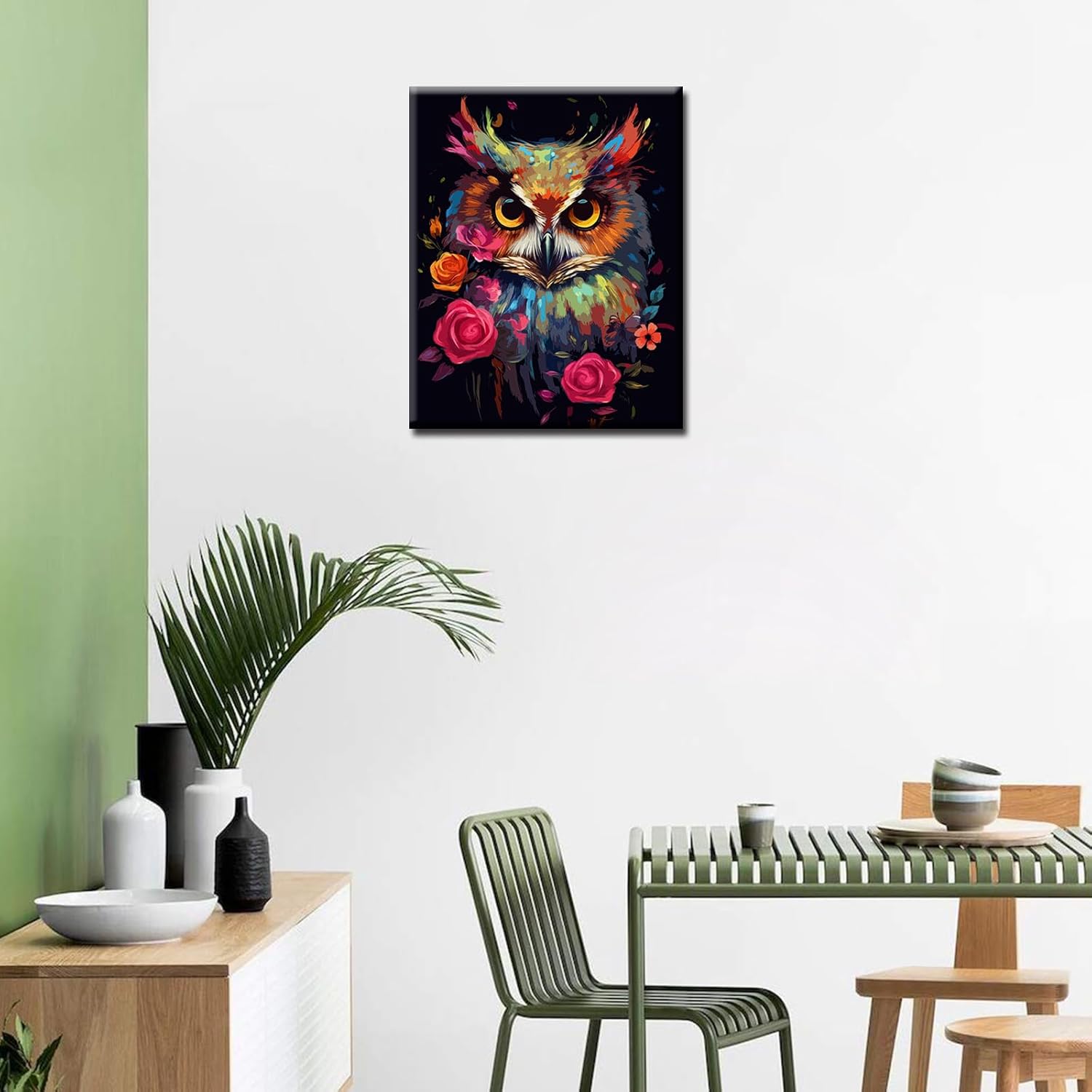 Abstract Owl Portrait Paint by Numbers - Tucocoo