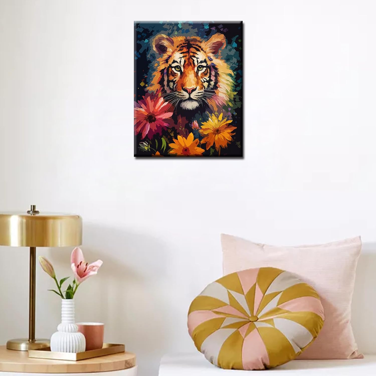 Abstract Tiger Portrait Paint by Numbers - Tucocoo