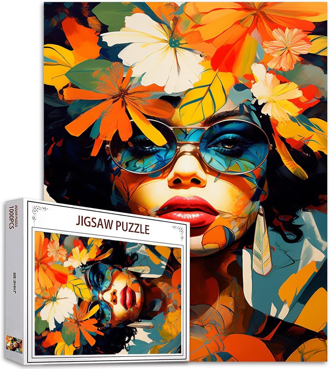 African American Woman Graffiti Jigsaw Puzzles - Tucocoo