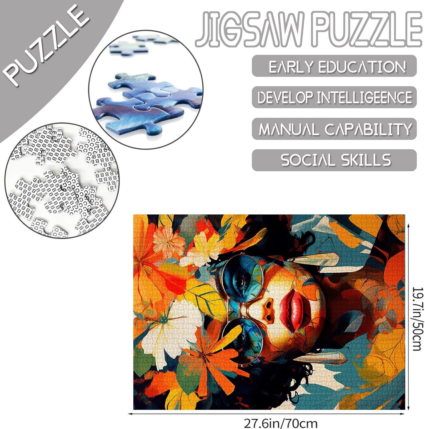 African American Woman Graffiti Jigsaw Puzzles - Tucocoo