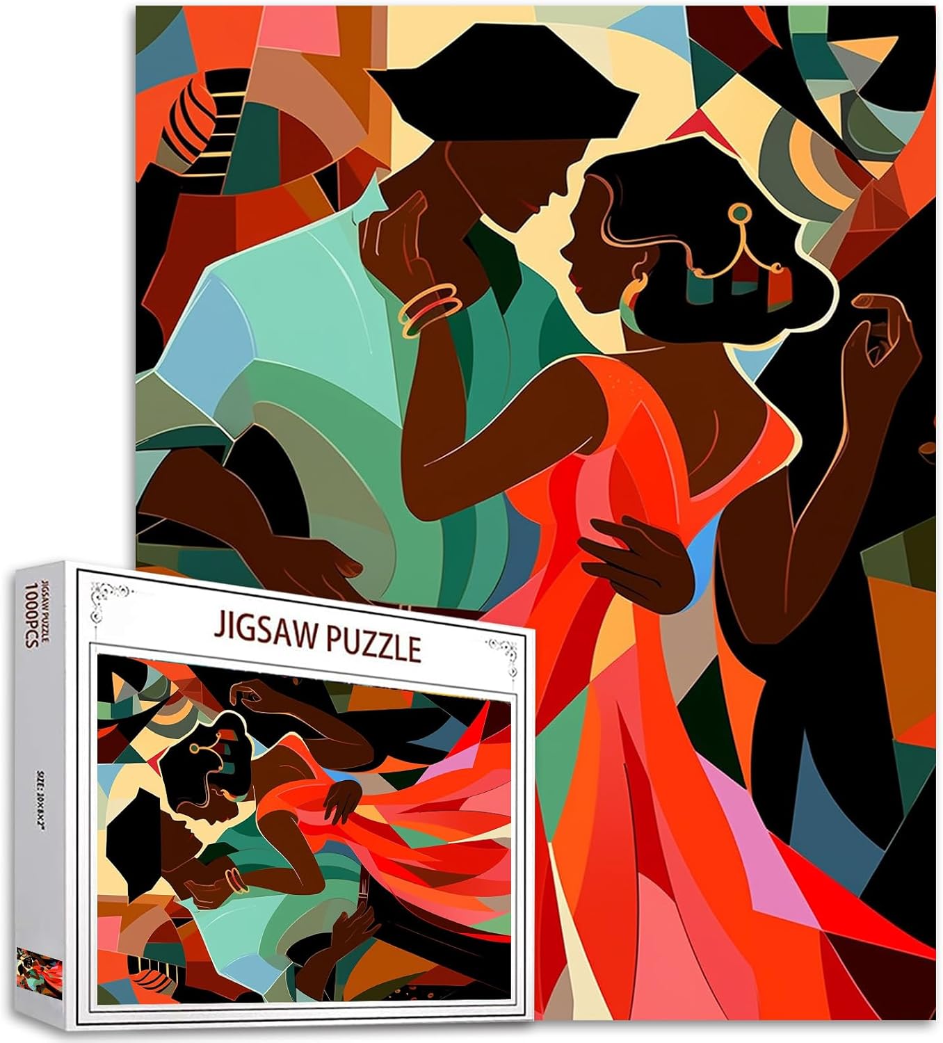 African Girl and Boy Dancing Jigsaw Puzzles - Tucocoo