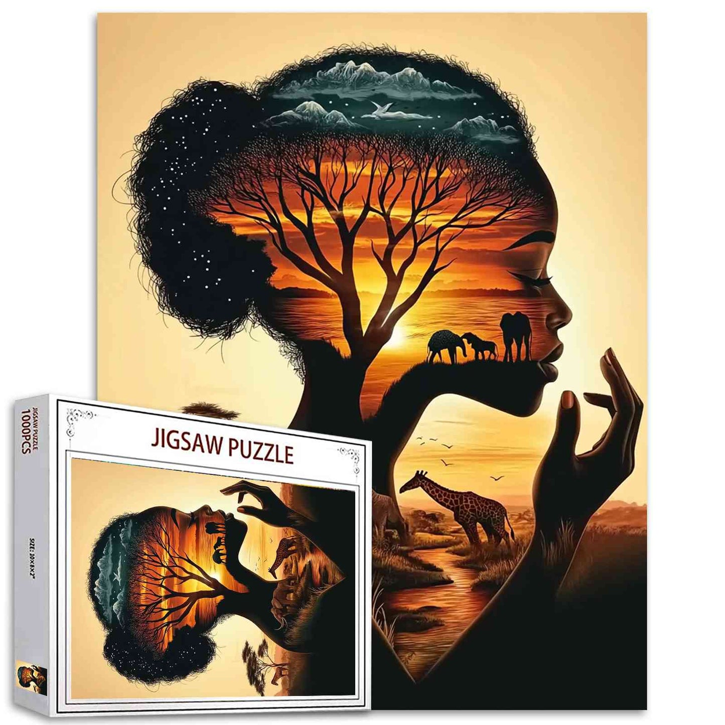 African Silhouette Jigsaw Puzzles - Tucocoo