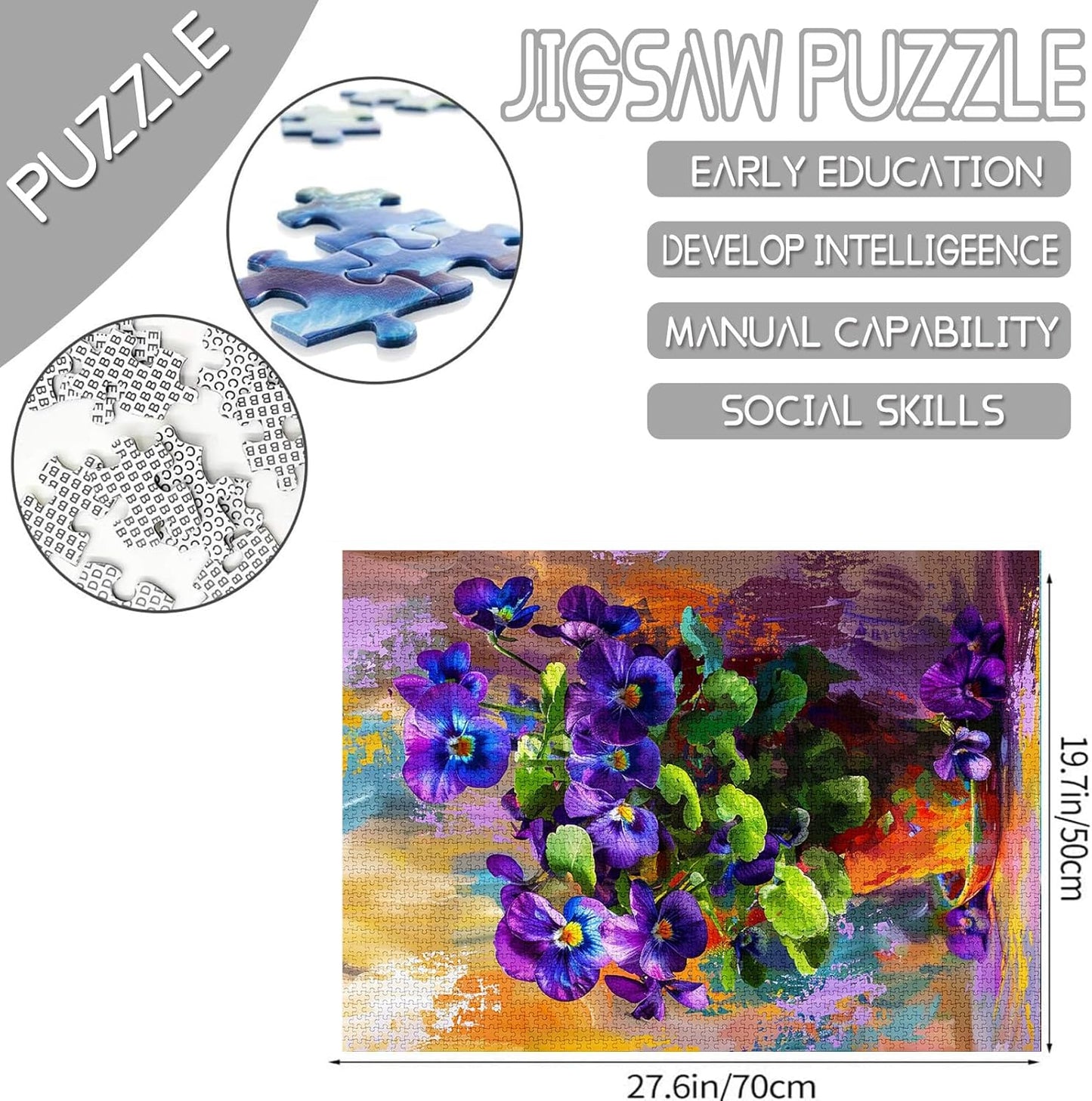 African Violet Painting Jigsaw Puzzles - Tucocoo