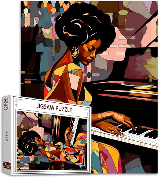 African Women Playing Piano Jigsaw Puzzles - Tucocoo