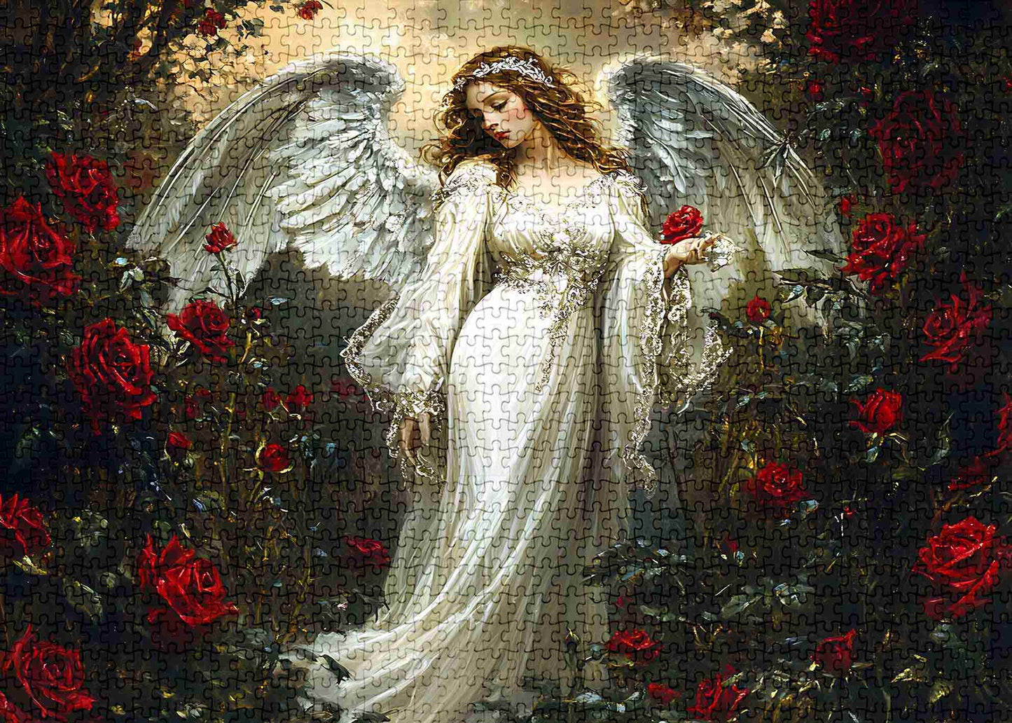 Angelic Rose Guardian Jigsaw Puzzles - Tucocoo