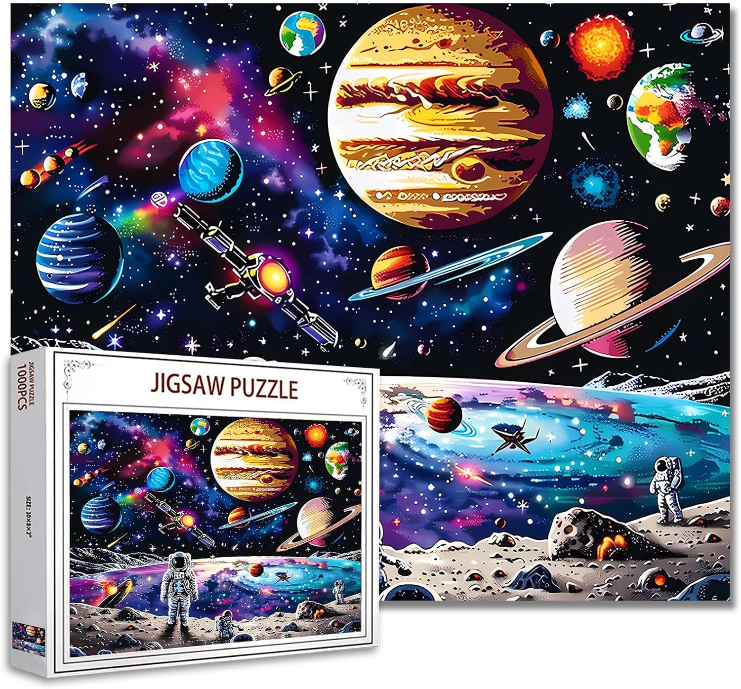 Astronaut Colorful DIY Stellar Craft Jigsaw Puzzles - Tucocoo