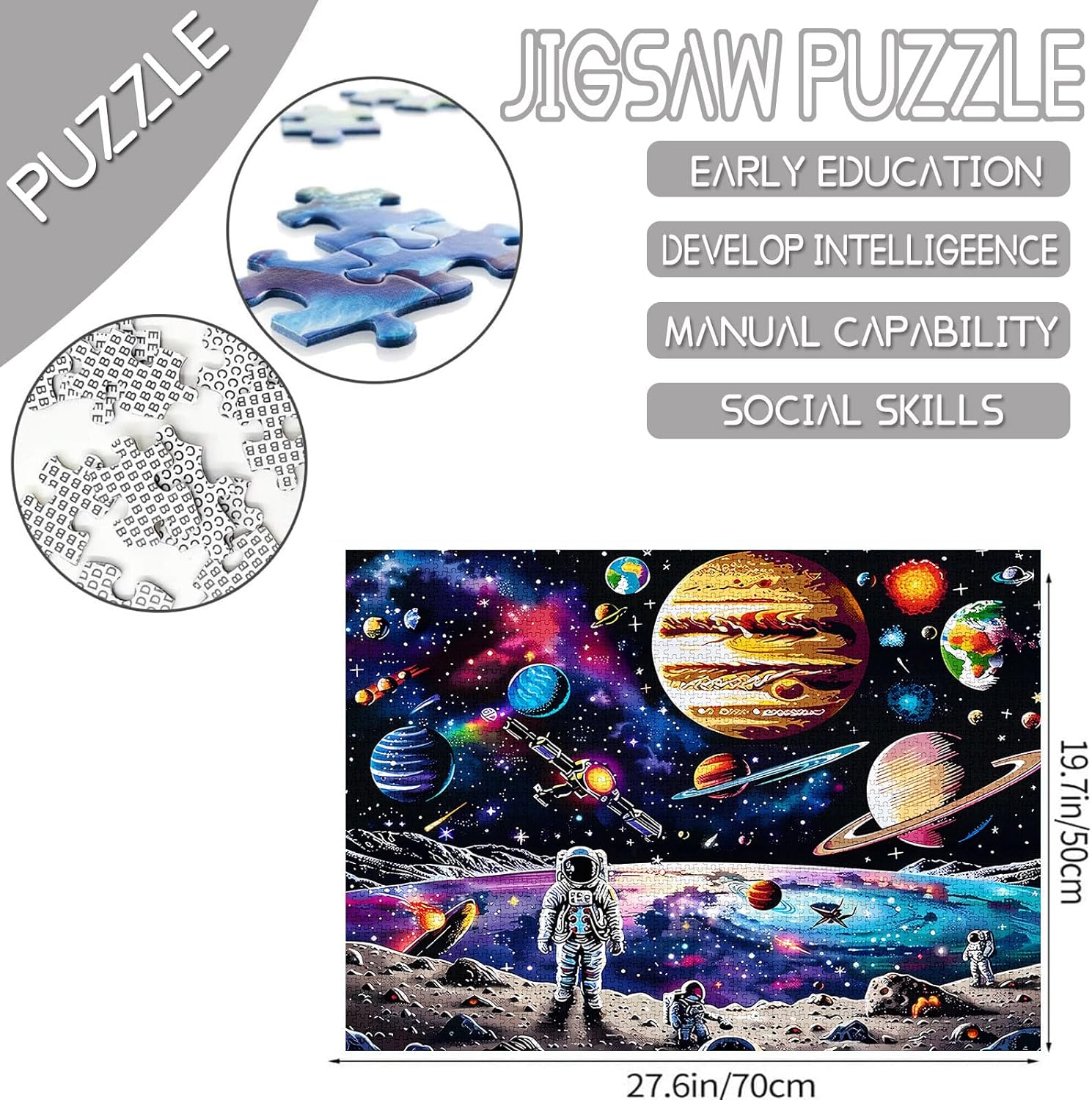 Astronaut Colorful DIY Stellar Craft Jigsaw Puzzles - Tucocoo