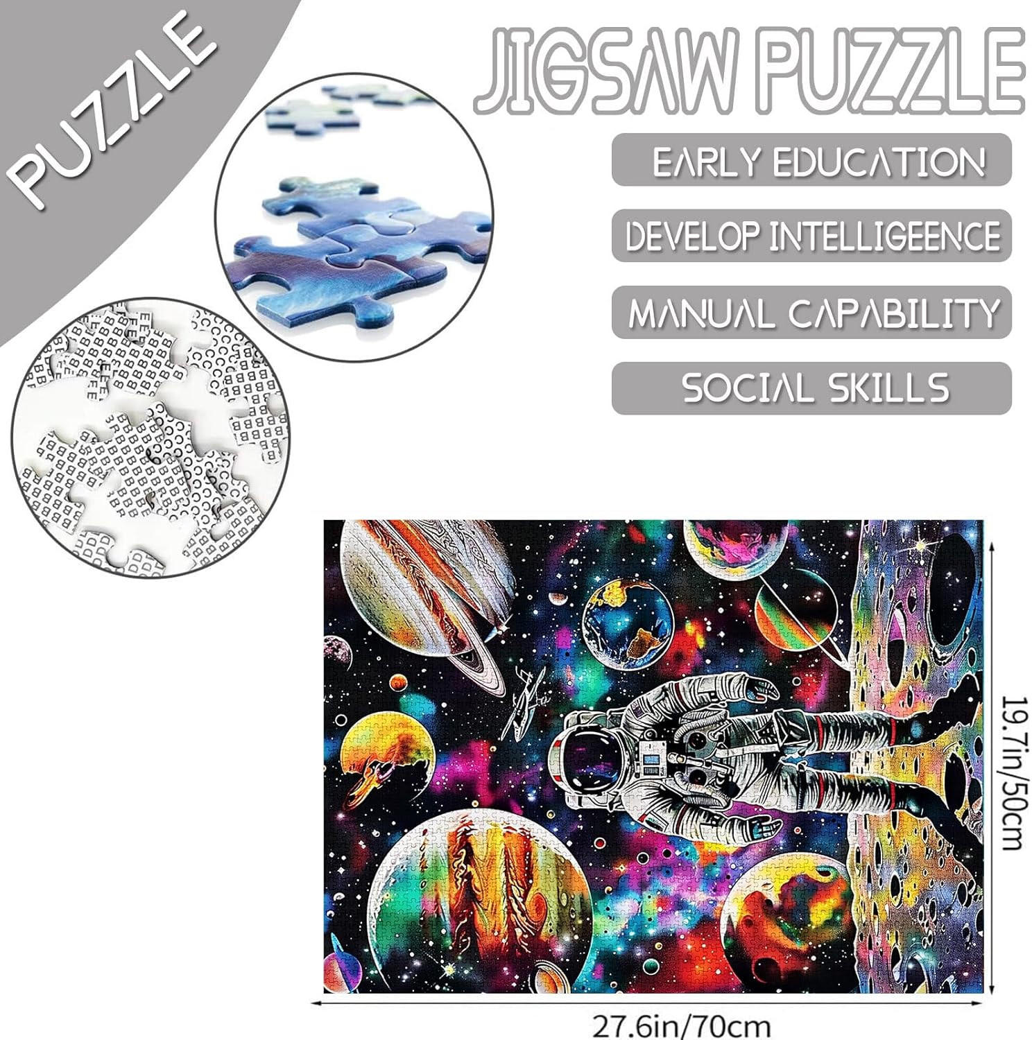 Astronaut in Galaxy Nebula Jigsaw Puzzles - Tucocoo