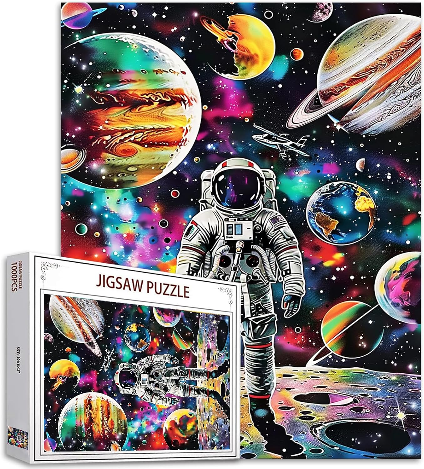 Astronaut in Galaxy Nebula Jigsaw Puzzles - Tucocoo