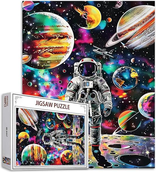 Astronaut in Galaxy Nebula Jigsaw Puzzles - Tucocoo