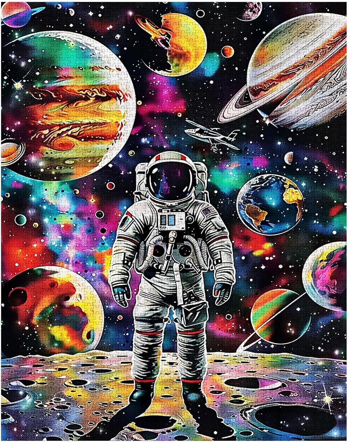 Astronaut in Galaxy Nebula Jigsaw Puzzles - Tucocoo