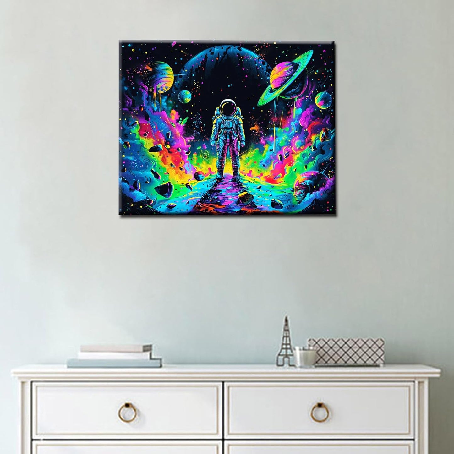 Astronaut in Galaxy Nebula Paint by Numbers - Tucocoo