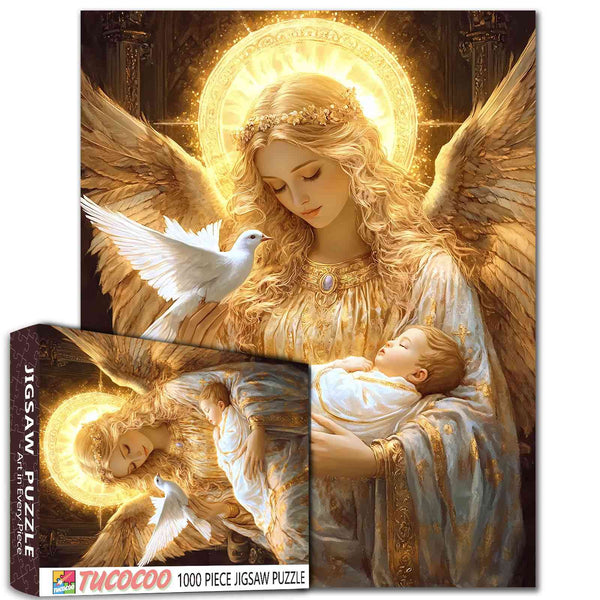 golden-angel-with-baby-jigsaw-