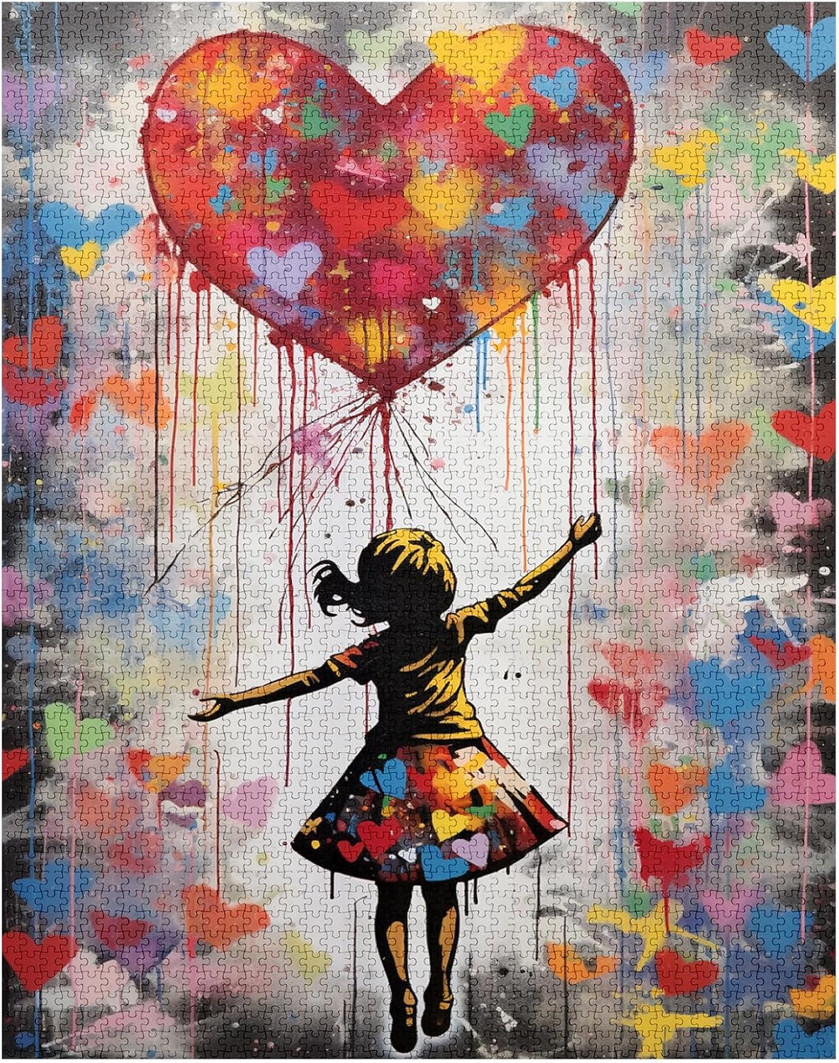 Little Girl with Love Balloon Jigsaw Puzzles