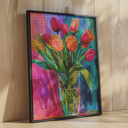 Vibrant Tulips Jigsaw Puzzle - Tucocoo
